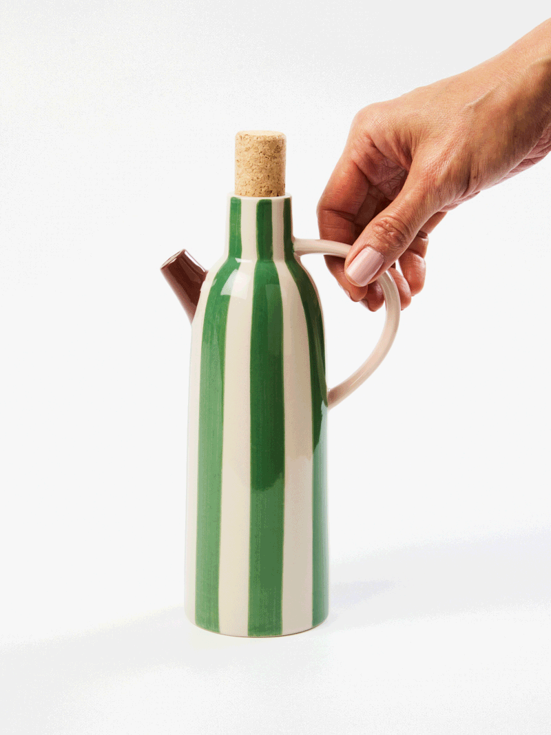 Bloomie Green Oil Pourer by Jones &amp; Co 