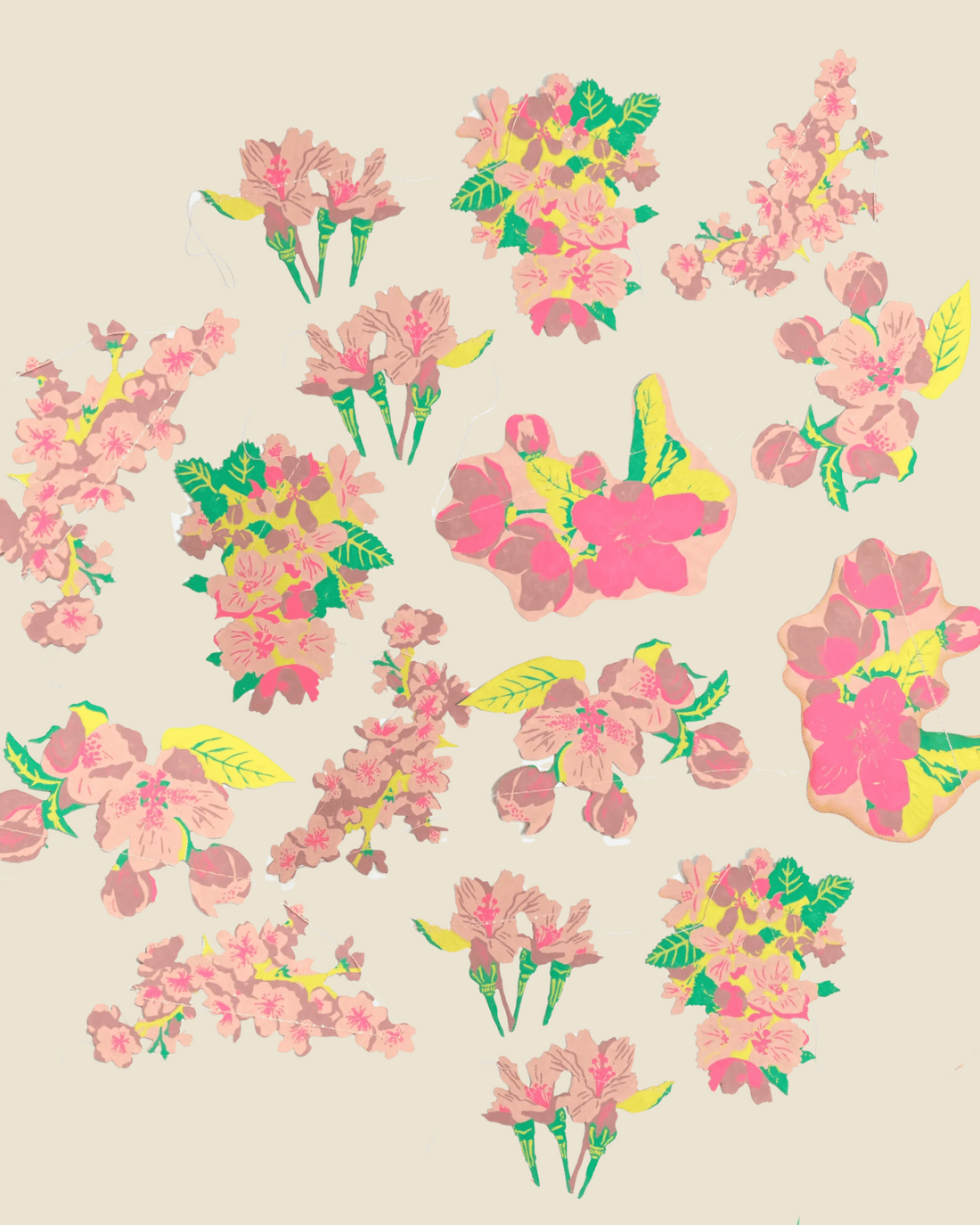 Blossom Sewn Garland by East End Press 