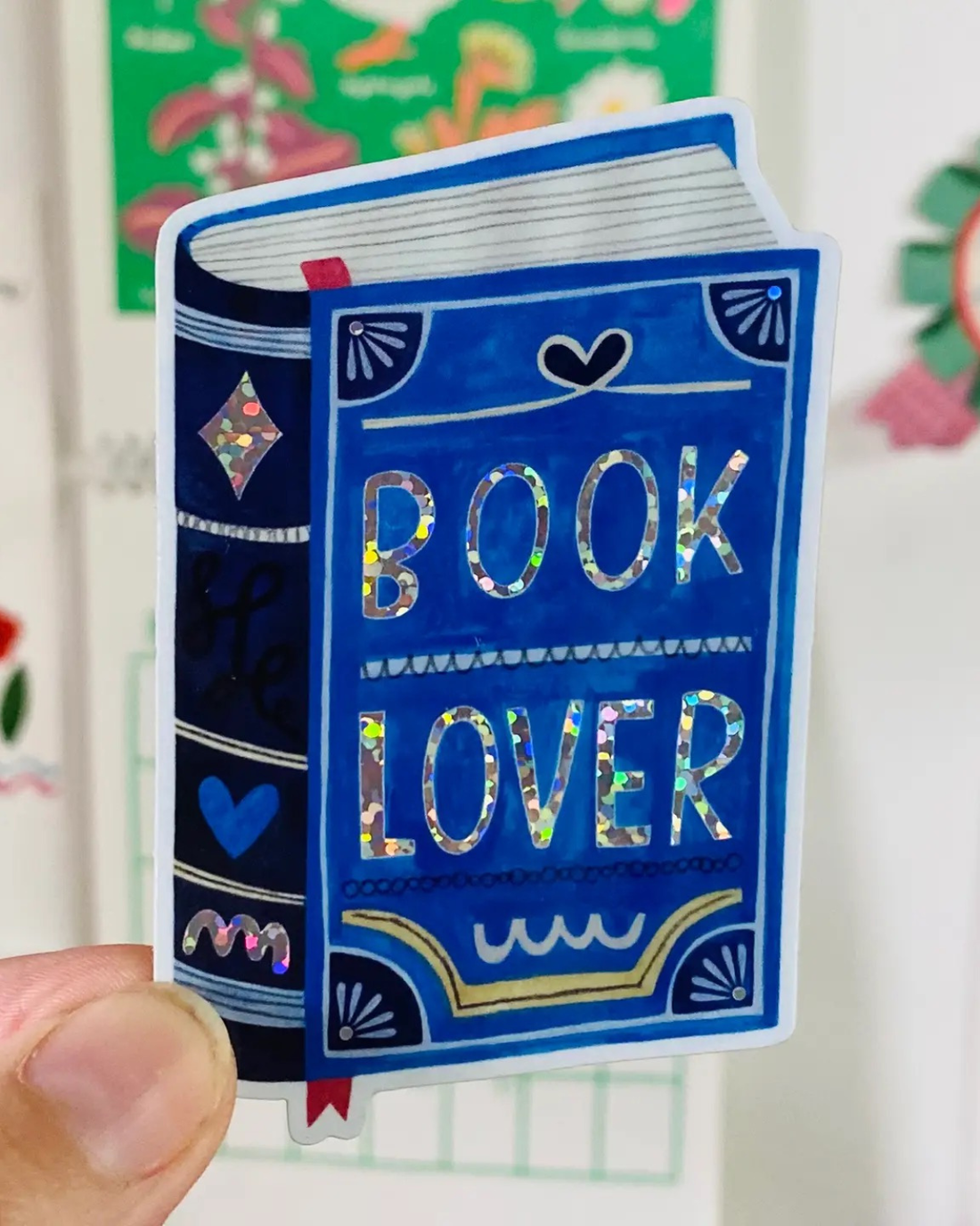 Book Lover Sticker by Daria Solak Illustrations 