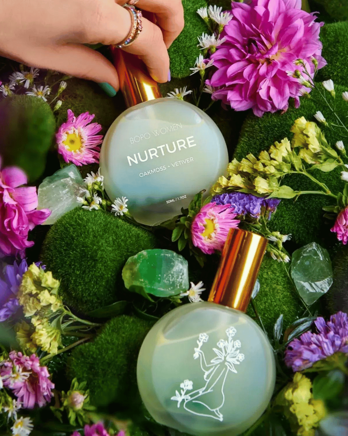 Crystal Infused Zodiac Natural Perfume - Nurture by Bopo Women