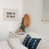 Imani Collective "Born To Be Wild Banner" Canvas Wall Banner for kids room
