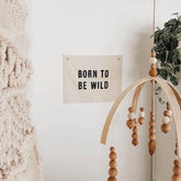 Imani Collective "Born To Be Wild Banner" Canvas Wall Banner for kids room