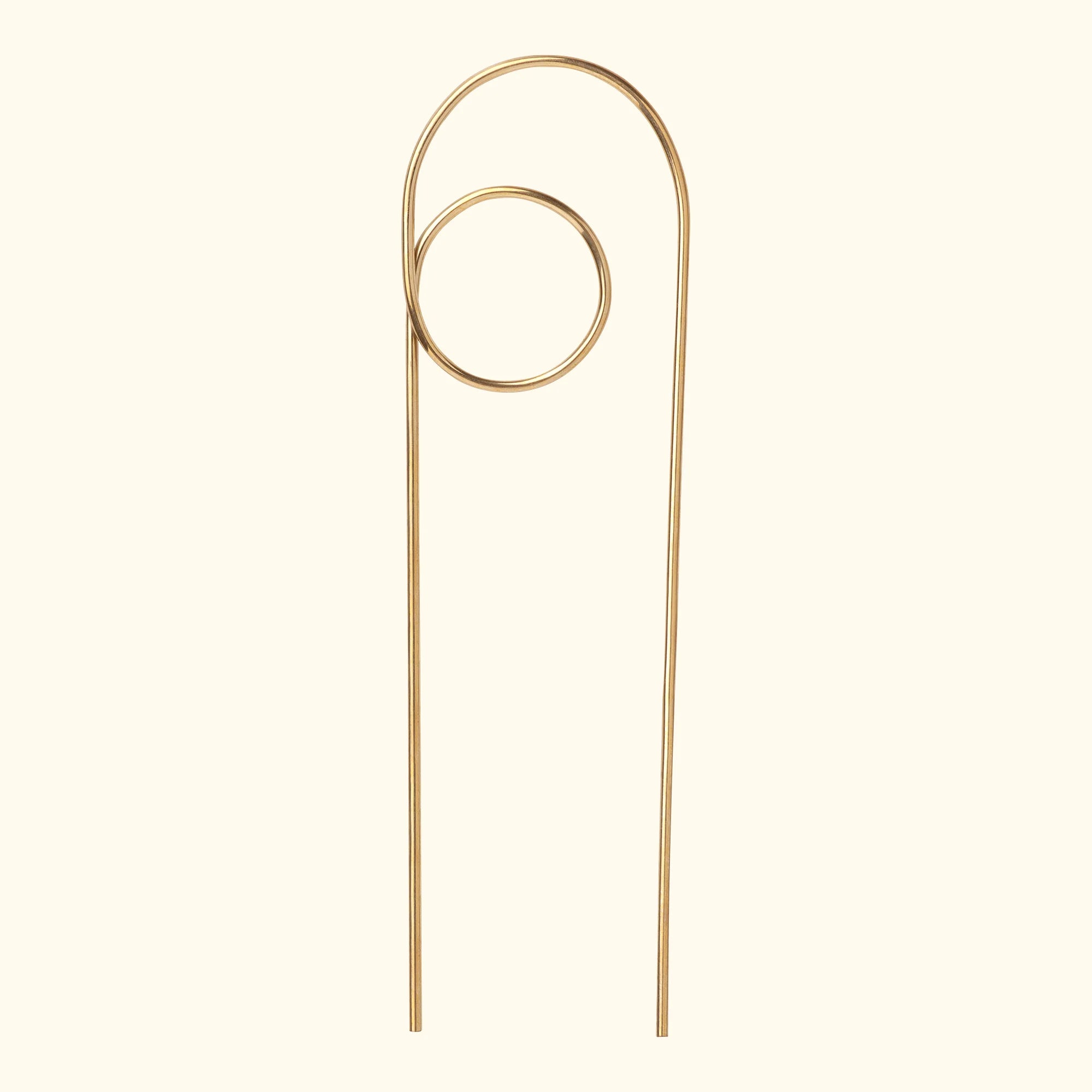 Ivy Muse Brass Plant Stake - Loop
