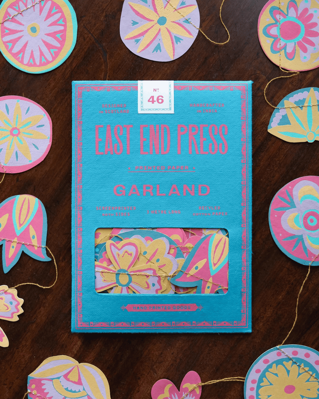 Bright Midsommar Sewn Garland by East End Press