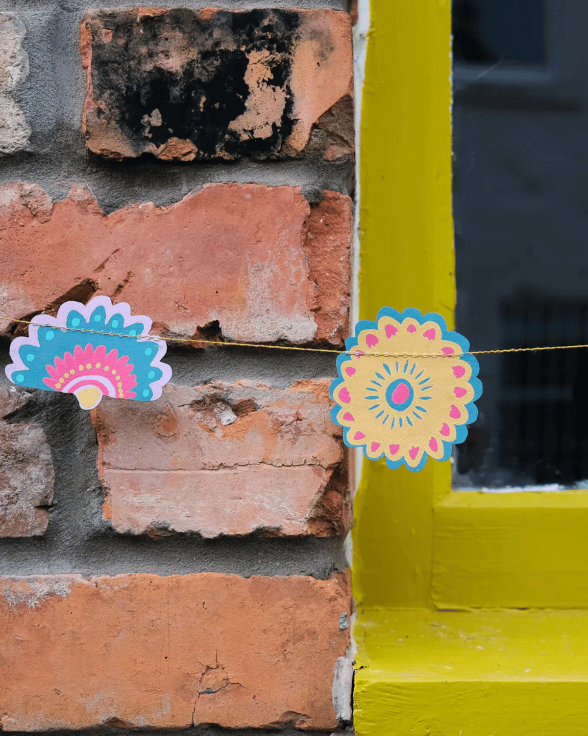 Bright Midsommar Sewn Garland by East End Press