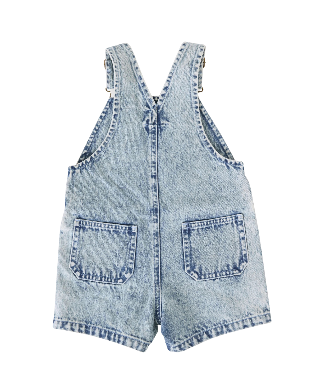 Goldie + Ace - Burton Vintage Washed Denim Overalls Light Denim 