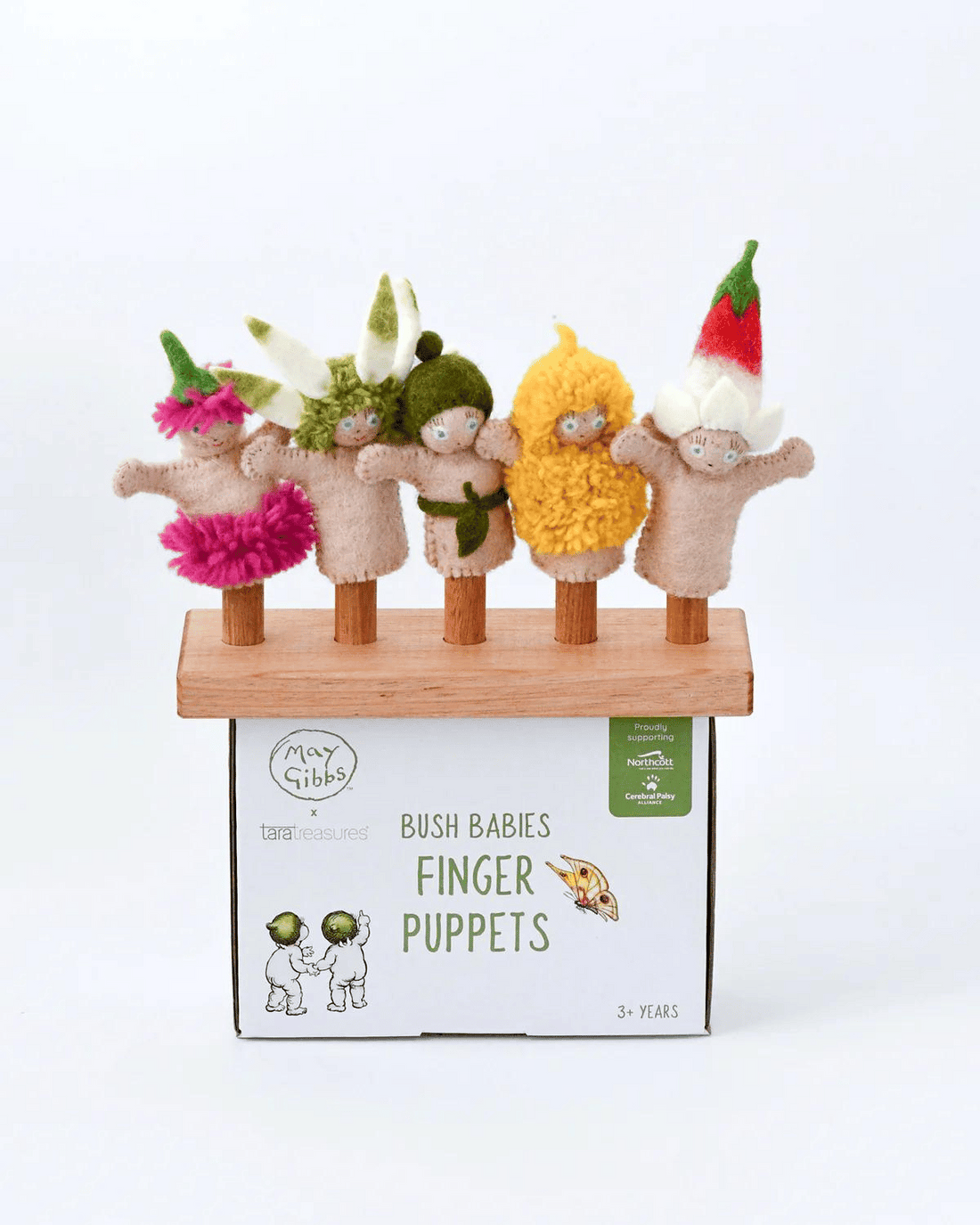 Bush Babies Finger Puppets Set by May Gibbs &amp; Tara Treasures
