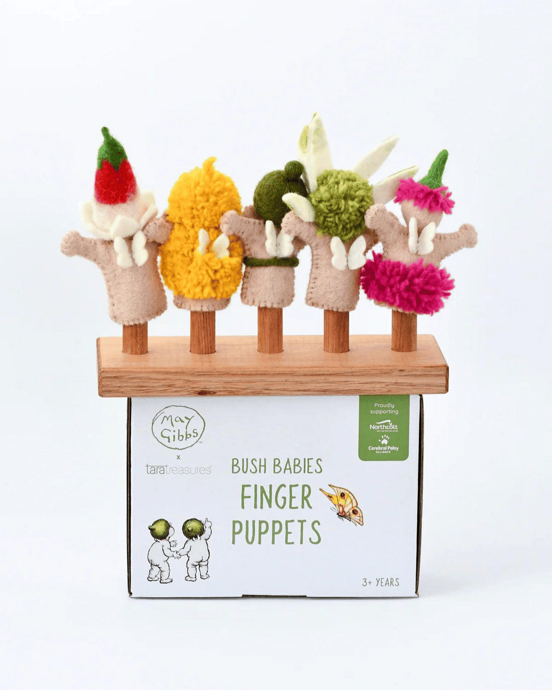Bush Babies Finger Puppets Set by May Gibbs &amp; Tara Treasures