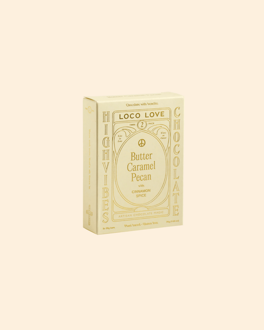 Loco Love Butter Caramel Pecan Chocolate - Twin Pack 60g