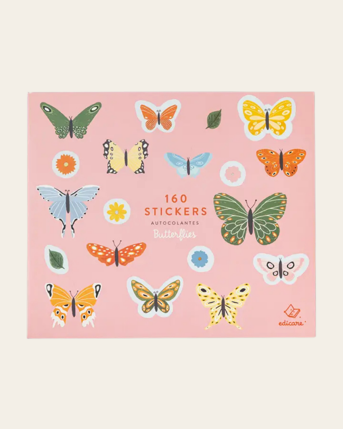 Butterflies - 160 Stickers by Edicare Editora