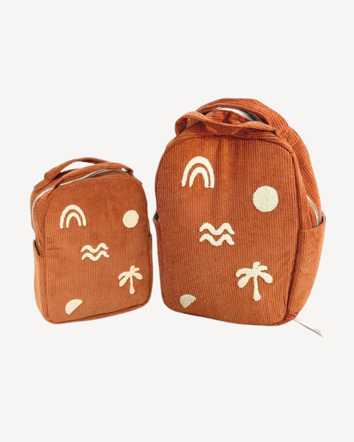 Bam Loves Boo - Cali Organic Kids Cord Backpack - Rust 