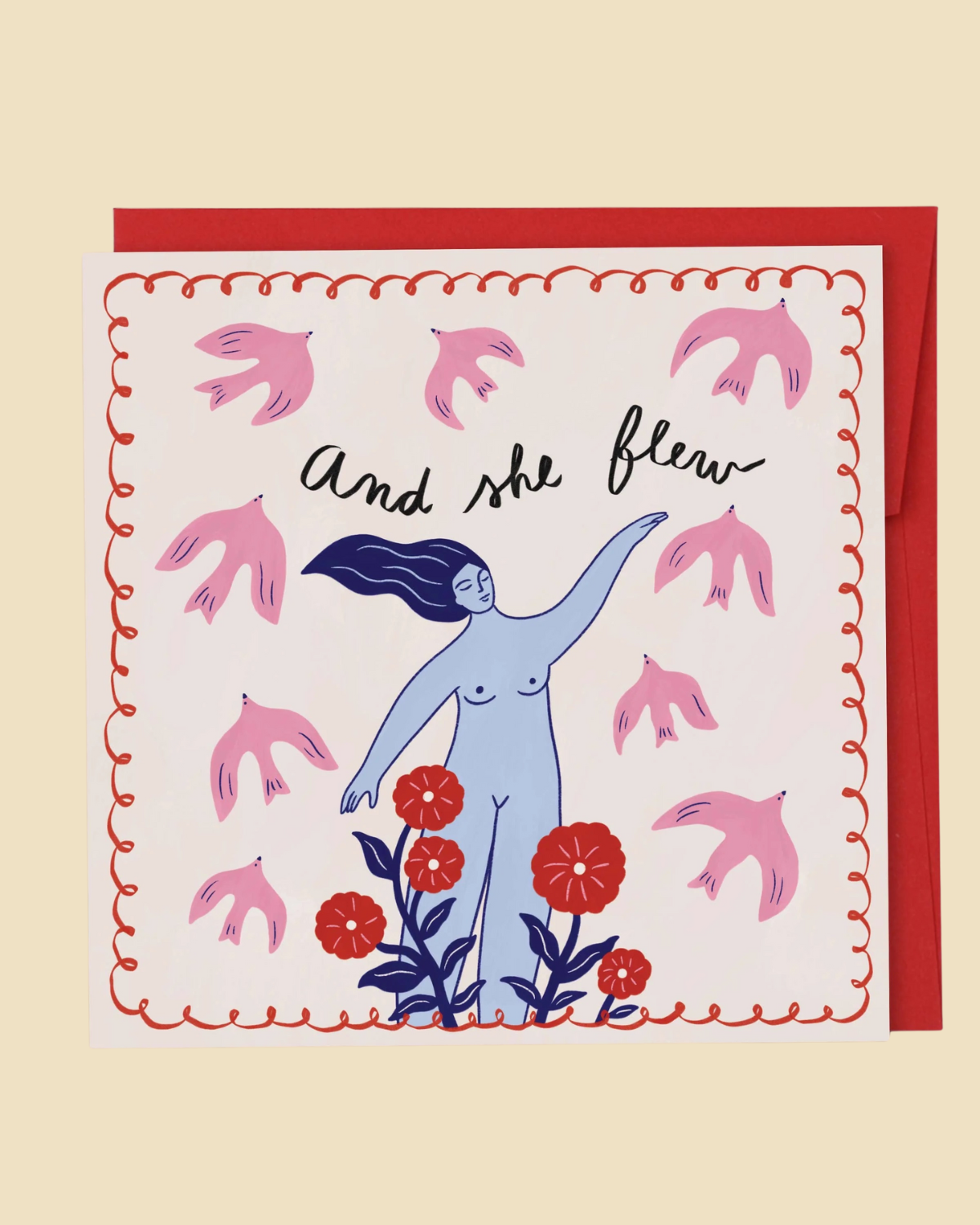 And She Flew Card by Constanza Goeppinger x Papernest 