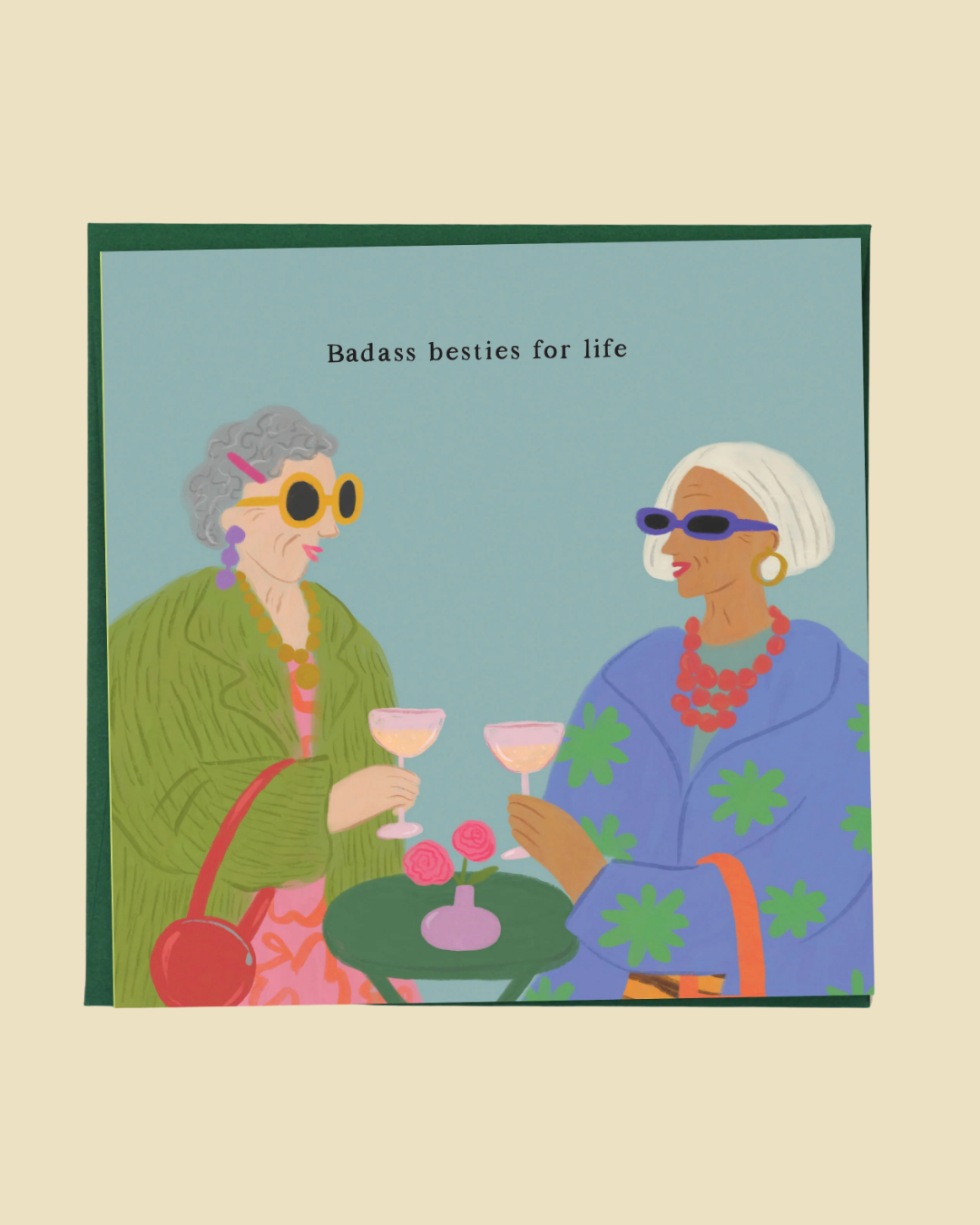Card -  Badass Besties For Life Card