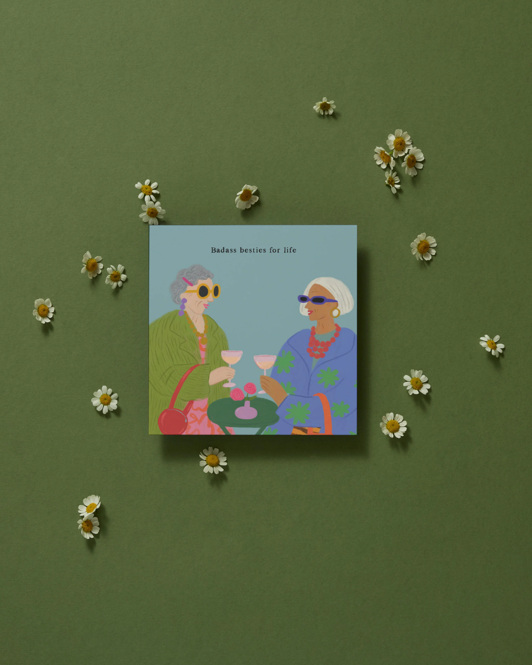 Card -  Badass Besties For Life Card