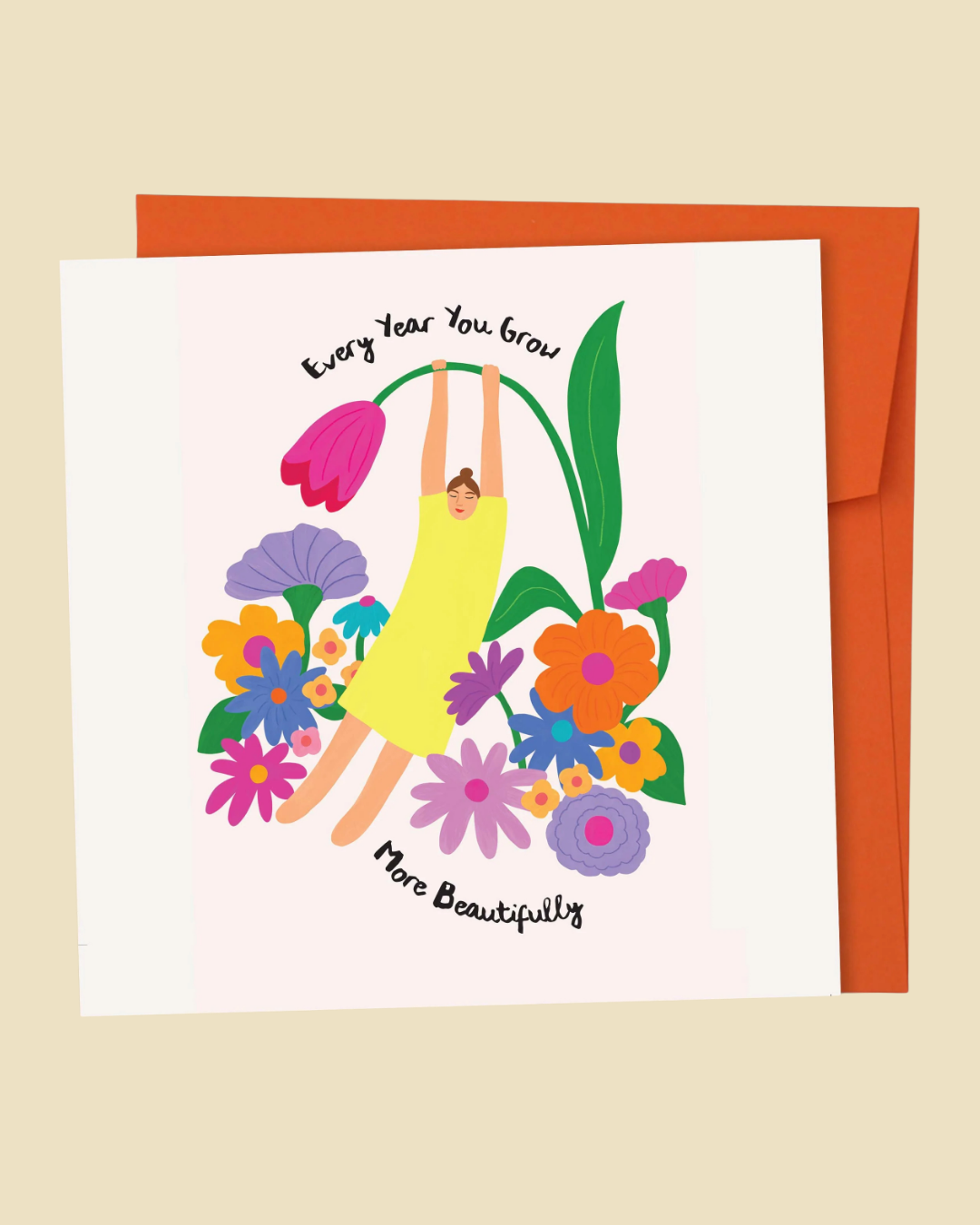 Every year you grow more beautifully Card by Constanza Goeppinger x Papernest 