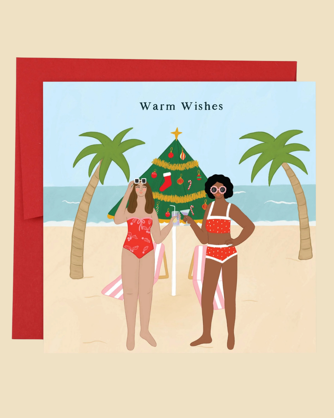 Warm Wishes Christmas Beach by Constanza Goeppinger x Papernest