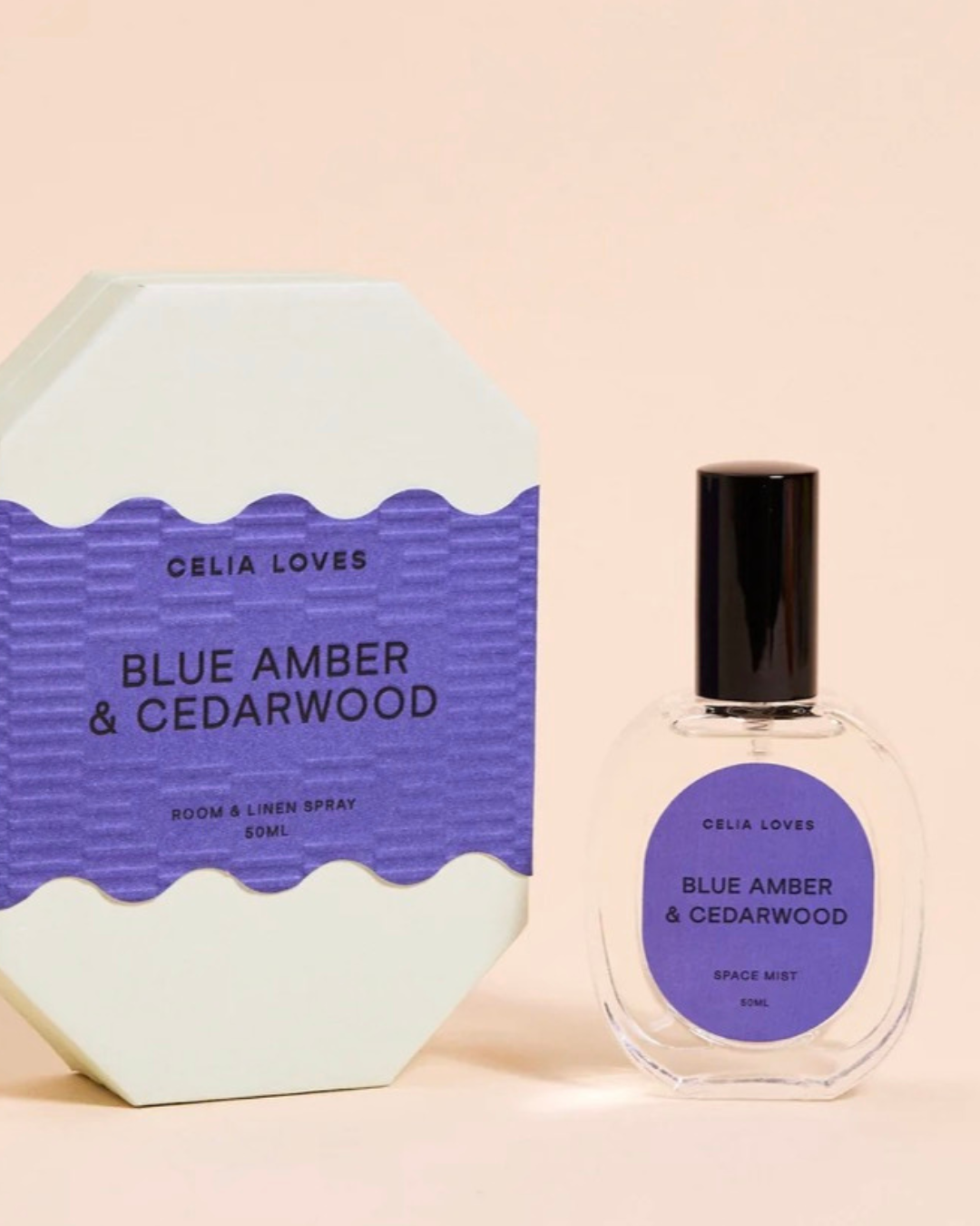 Celia Loves Room Spray - Blue Amber &amp; Cedarwood (50ml) 