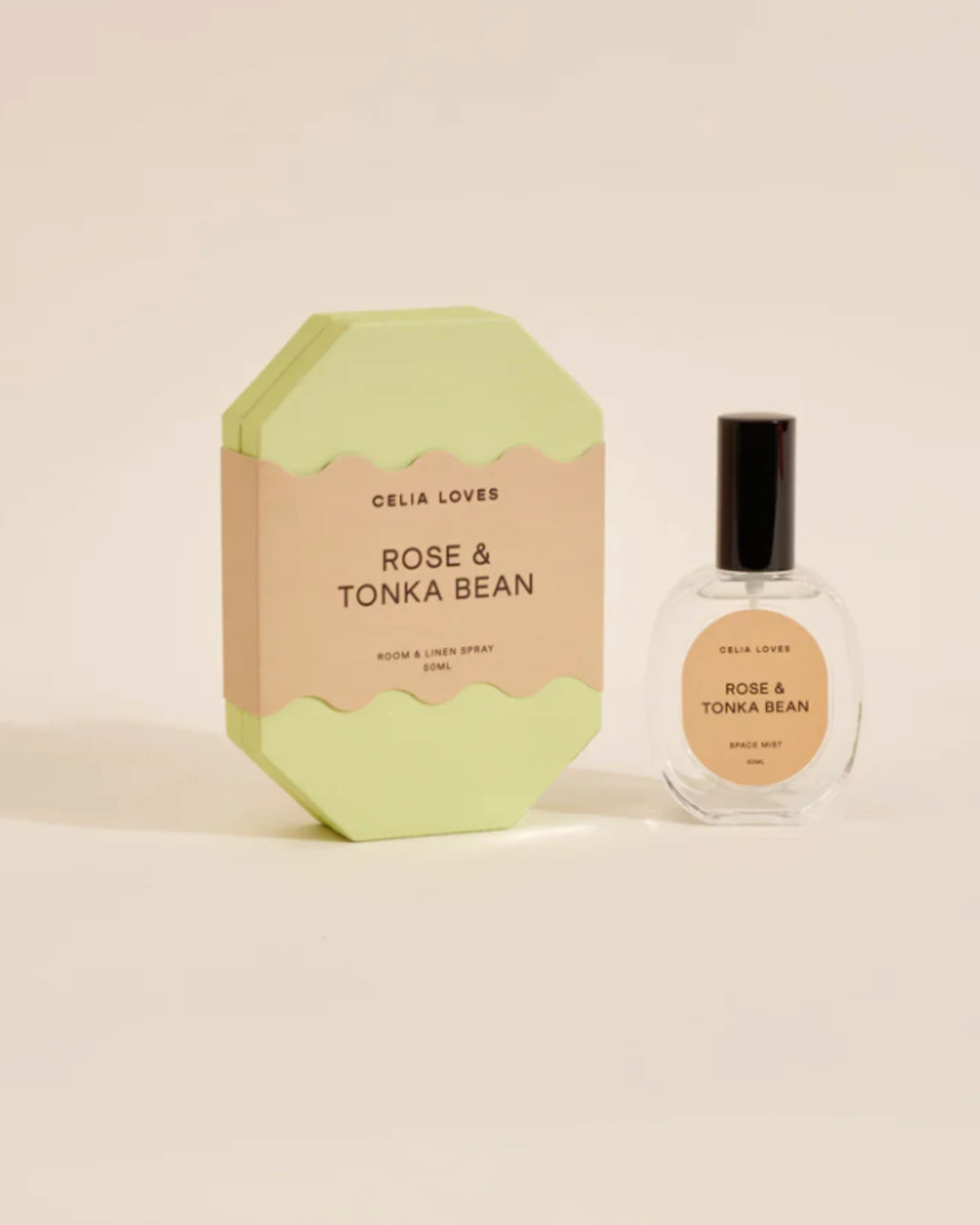 Celia Loves Room Spray - Rose &amp; Tonka Bean (50ml)
