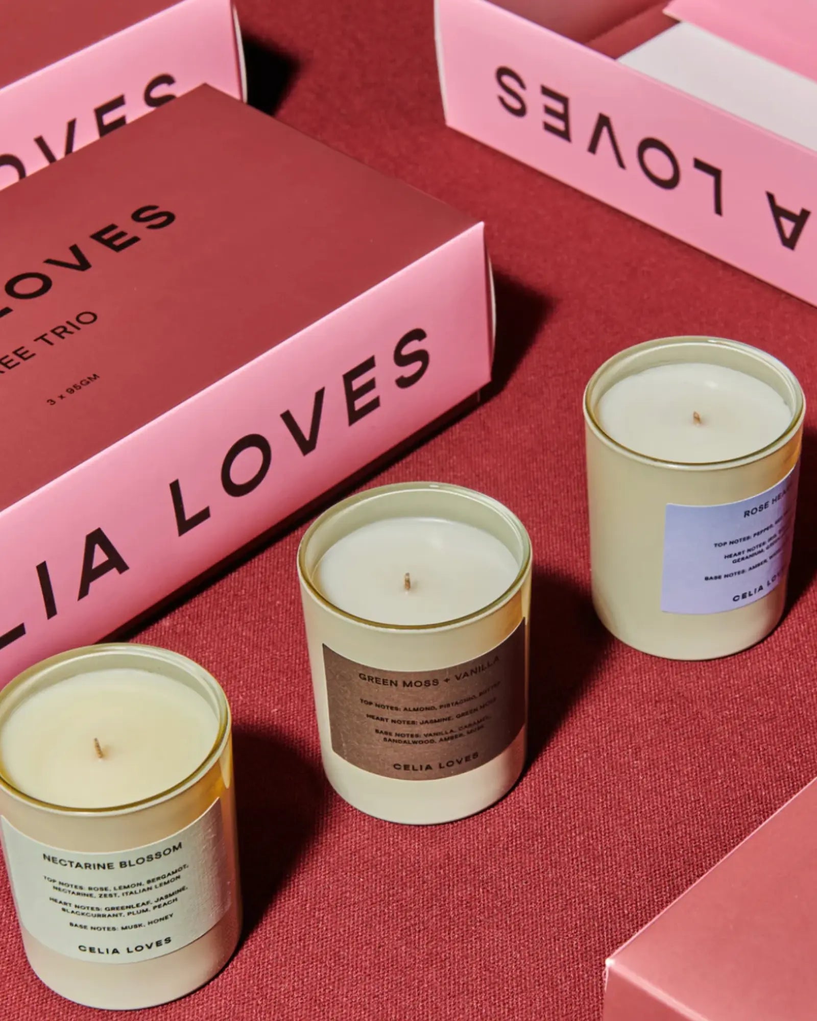 Celia Loves Trio Candle Set - Soiree