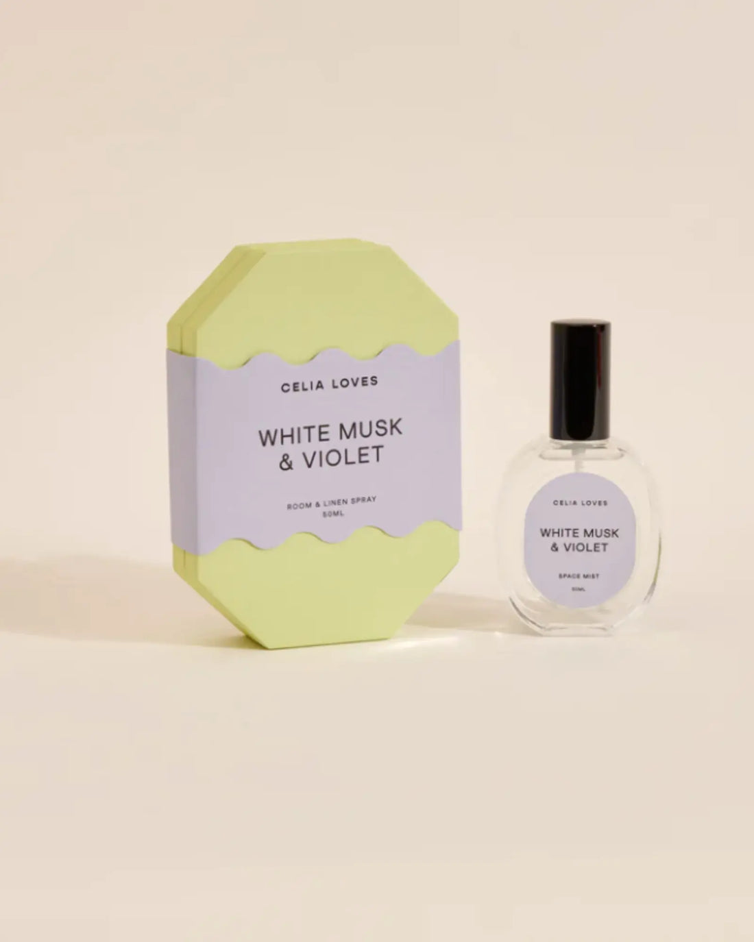 Celia Loves Room Spray - White Musk & Violet (50ml)