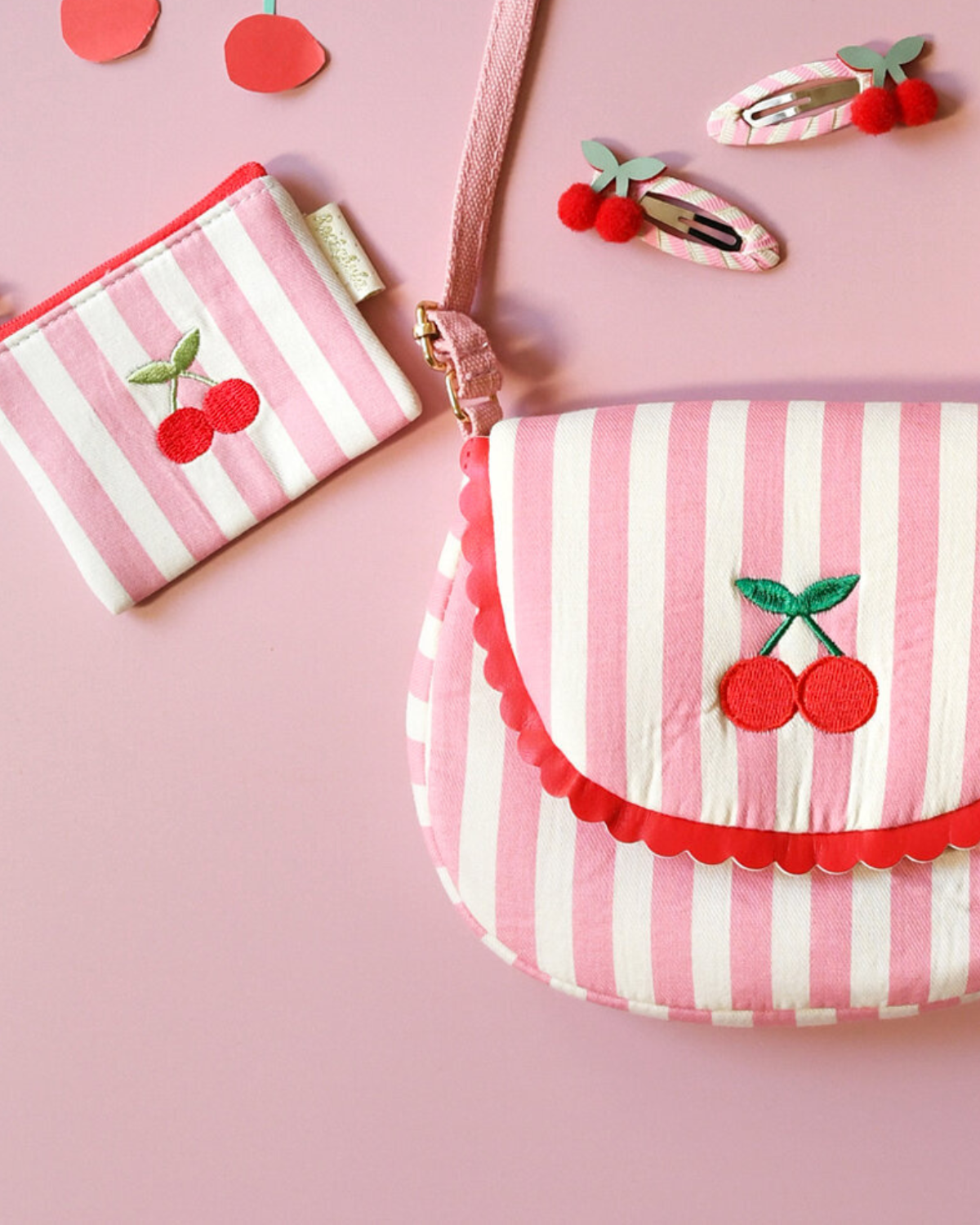 Cherry Kiss Scallop Bag by Rockahula Kids 