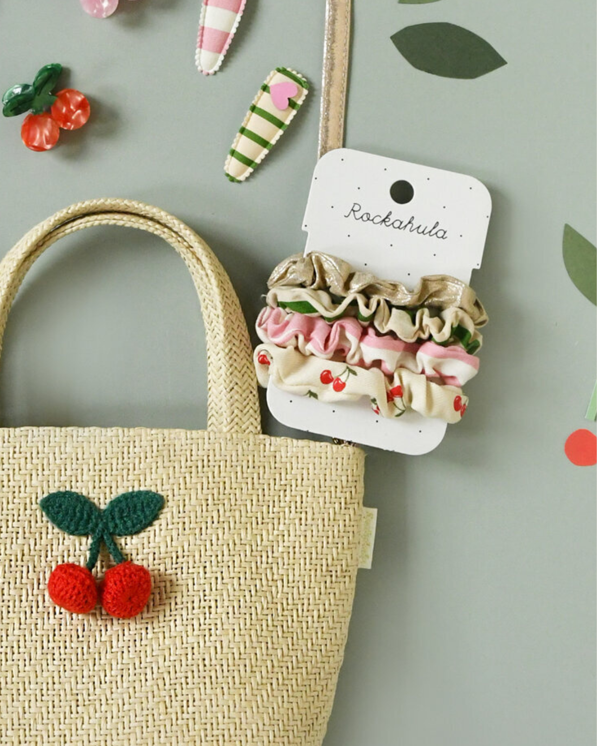 Cherry Kiss Srunchie Set by Rockahula Kids 