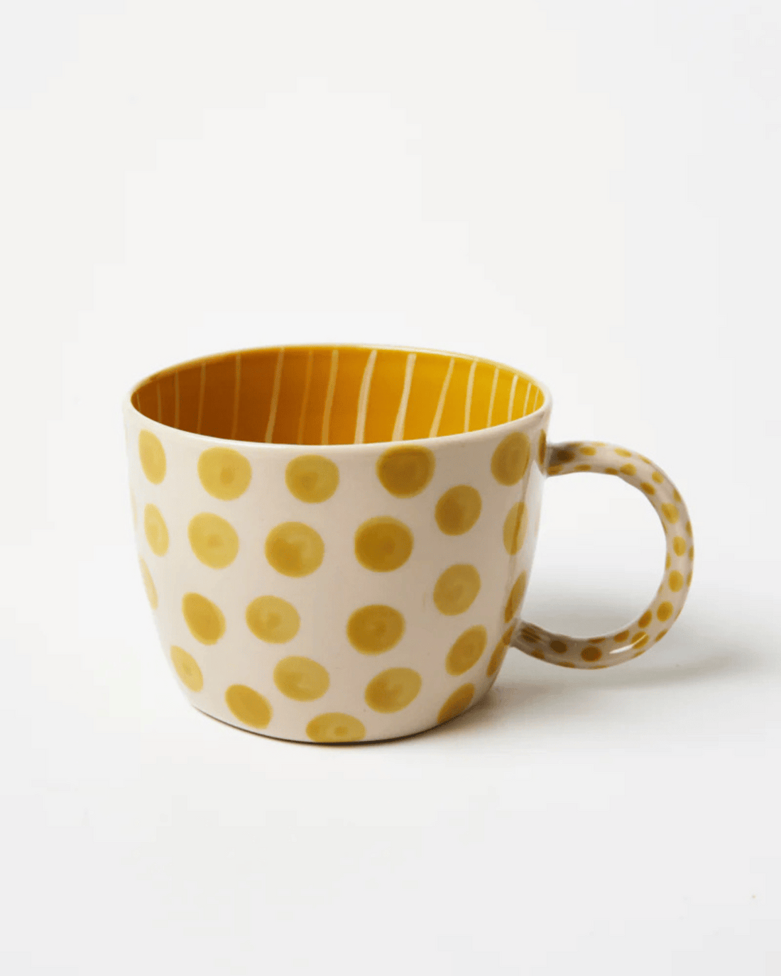 Chino Mug Mustard Dot by Jones & Co