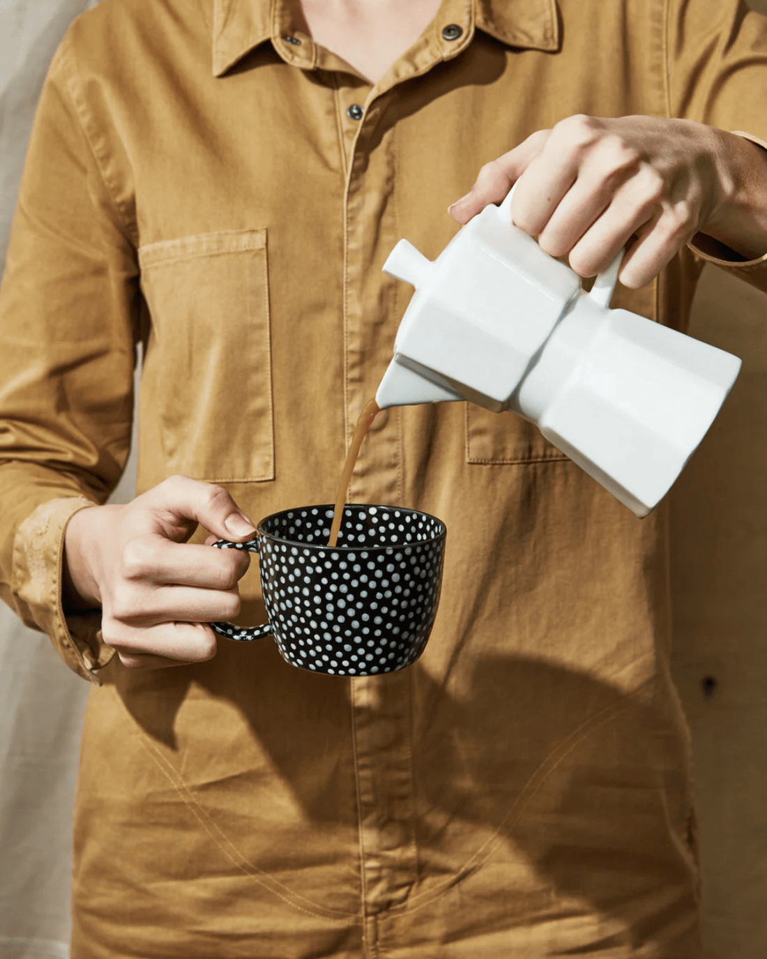 Chino Mug White Sprinkle by Jones &amp; Co