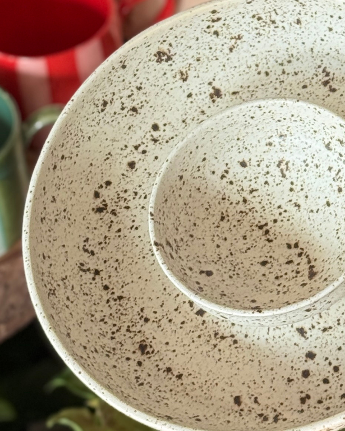 OAS Clay Creative Chip &amp; Dip Bowl - Speckle 
