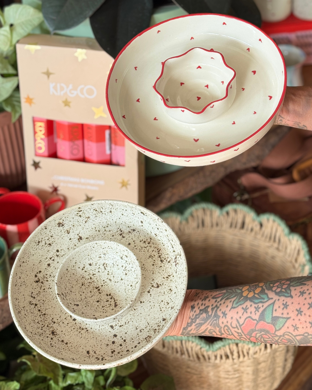 OAS Clay Creative Chip &amp; Dip Bowl - Speckle 