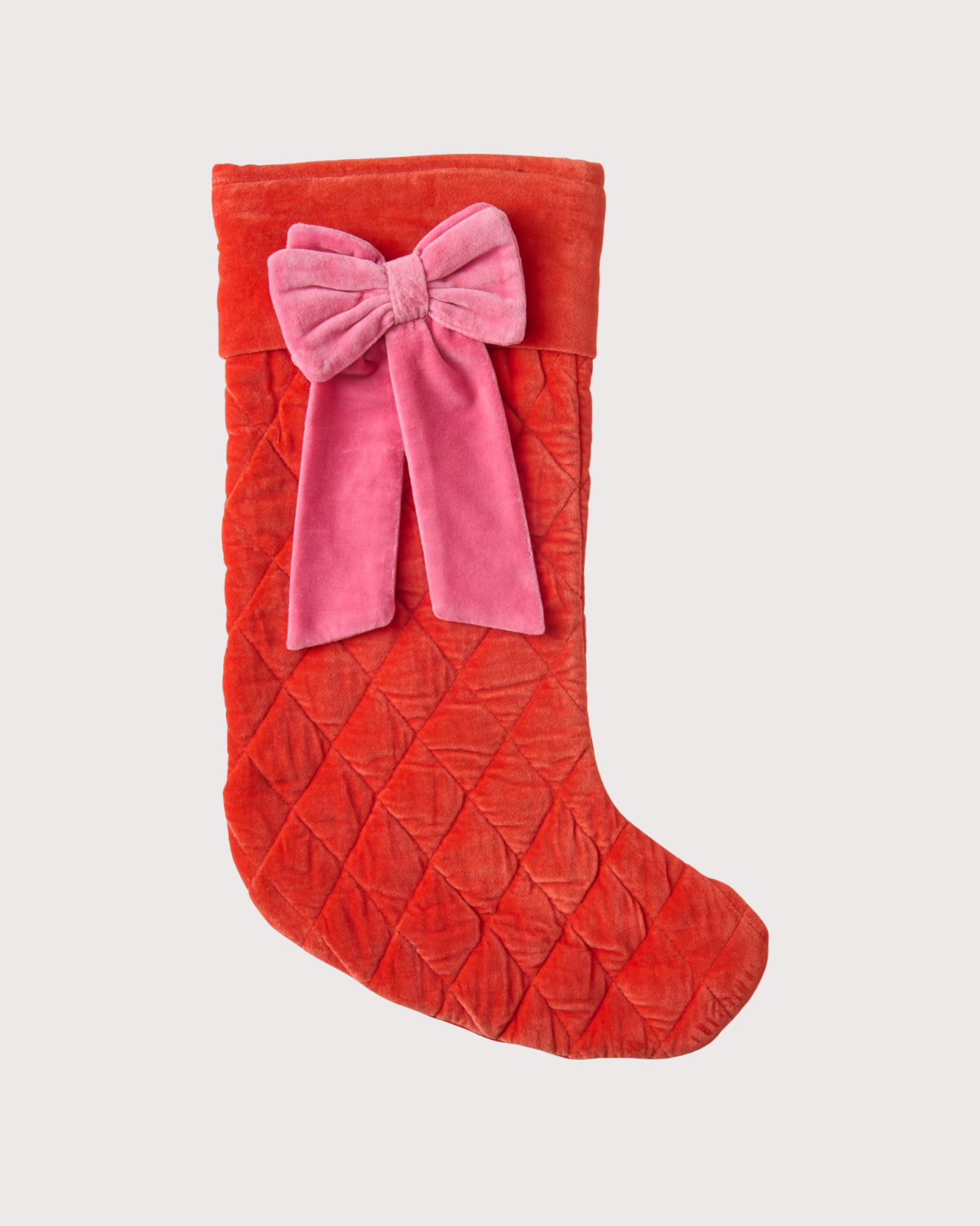 Kip&amp;Co Christmas Bow Velvet Stocking