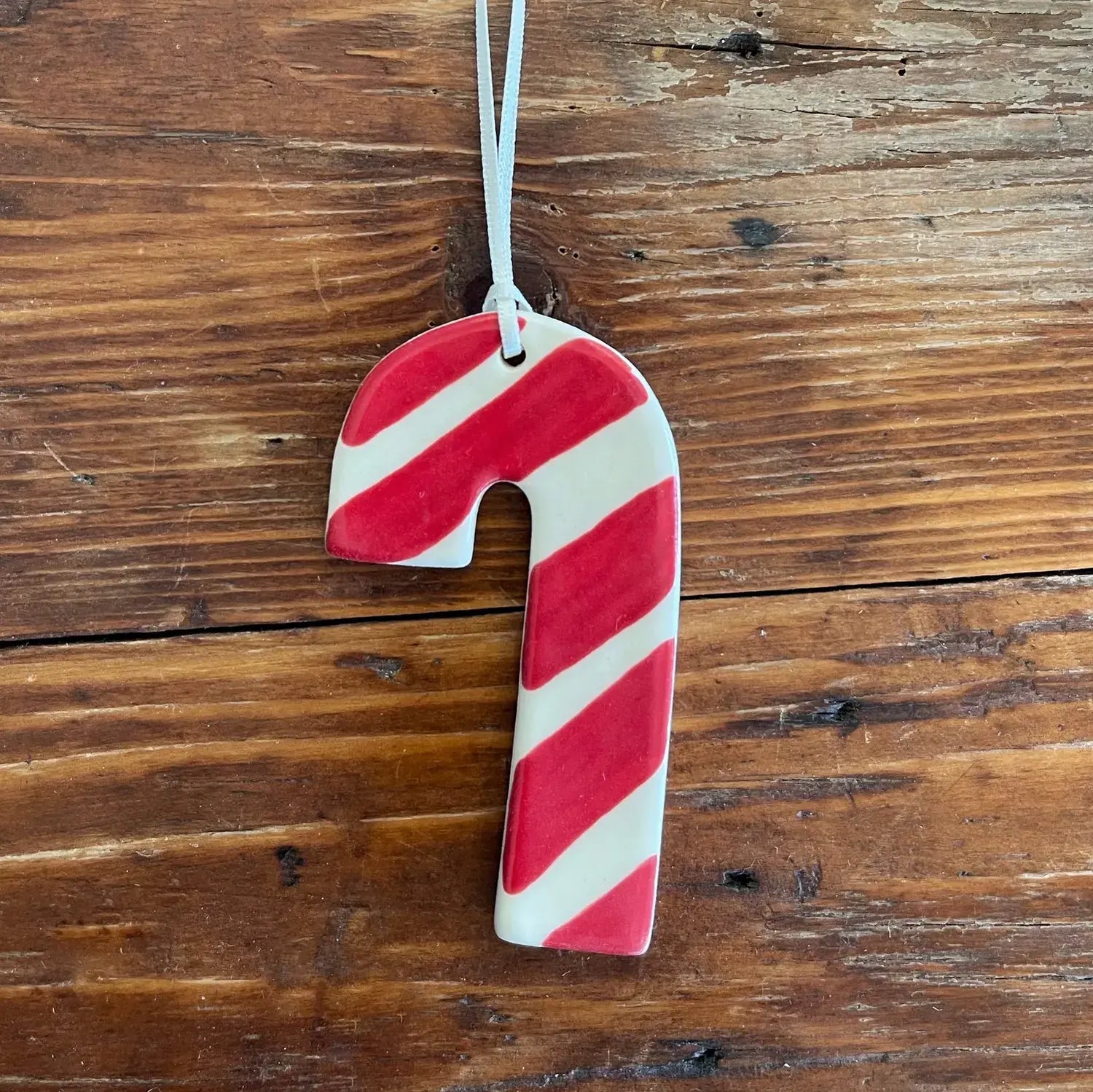 Paper Boat Press - Clay Christmas Ornament - Candy Cane 