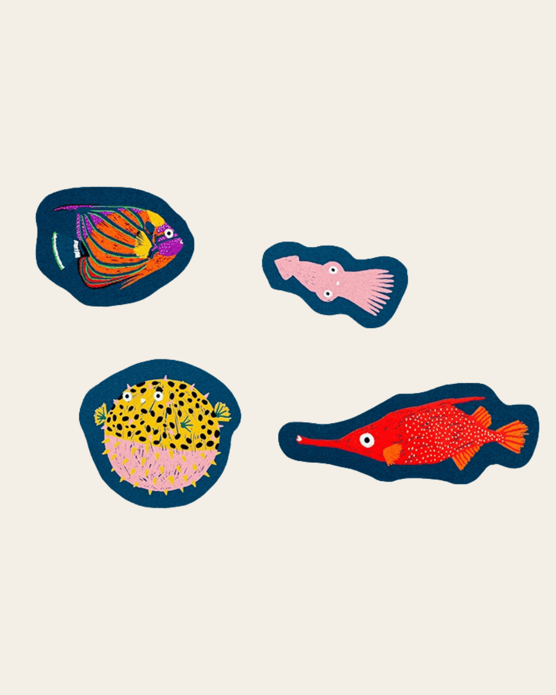 Colourful Fish - 160 Stickers by Edicare Editora