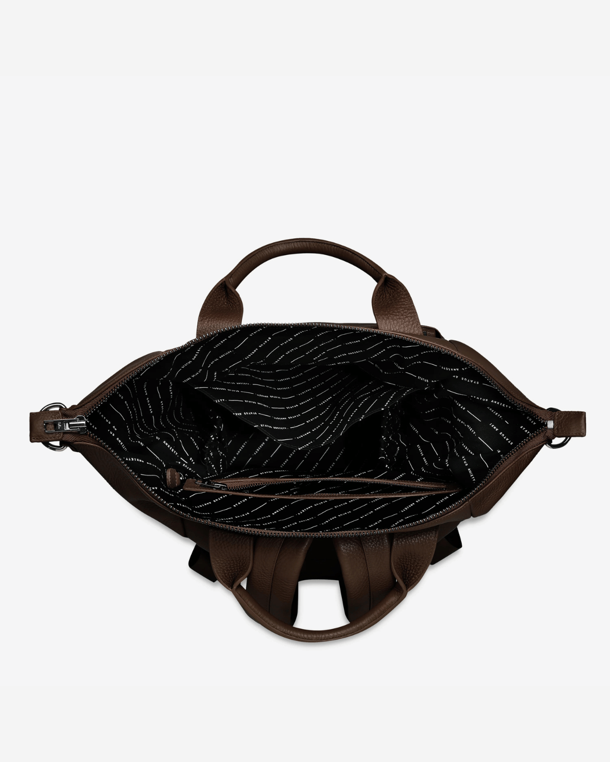 Status Anxiety - Comes in Waves Backpack / Leather Baby Bag - Cocoa