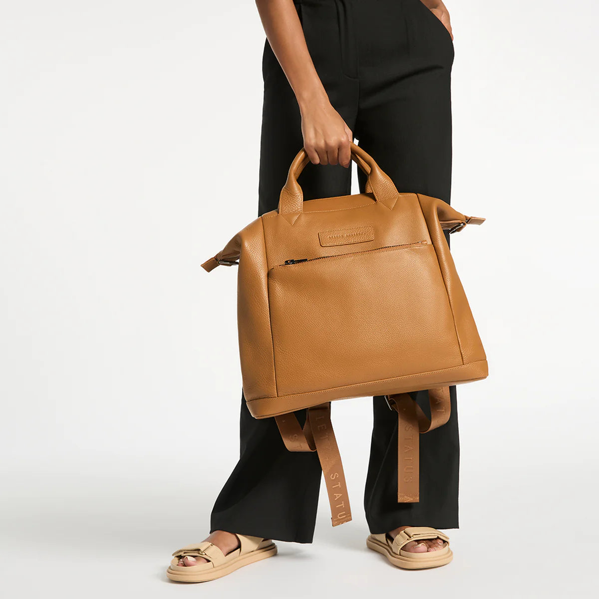 Status Anxiety - Comes in Waves Backpack / Baby Bag - Tan