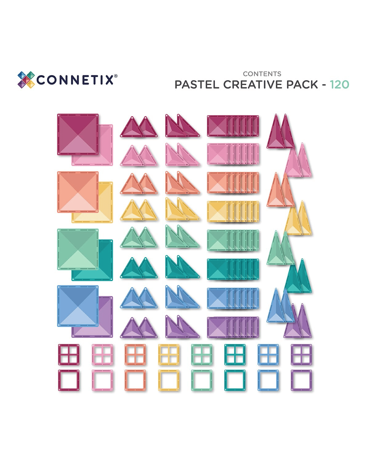 Connetix - Pastel Creative pack (120 pc)