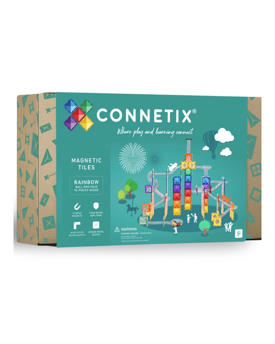 Connetix - Rainbow Ball Run Pack (92 pc)