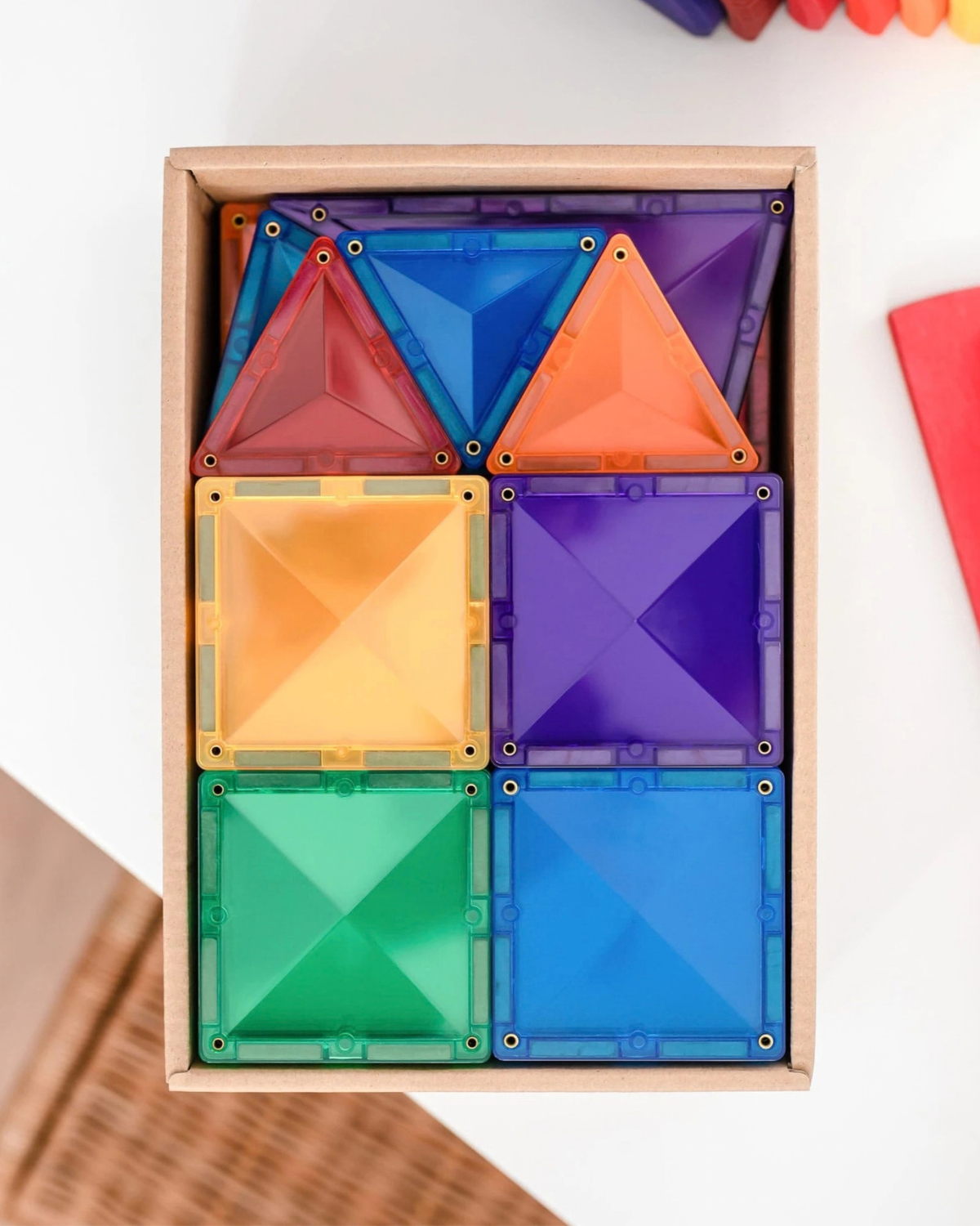 Connetix Magnetic Tiles - Rainbow Starter Pack 60 pc 