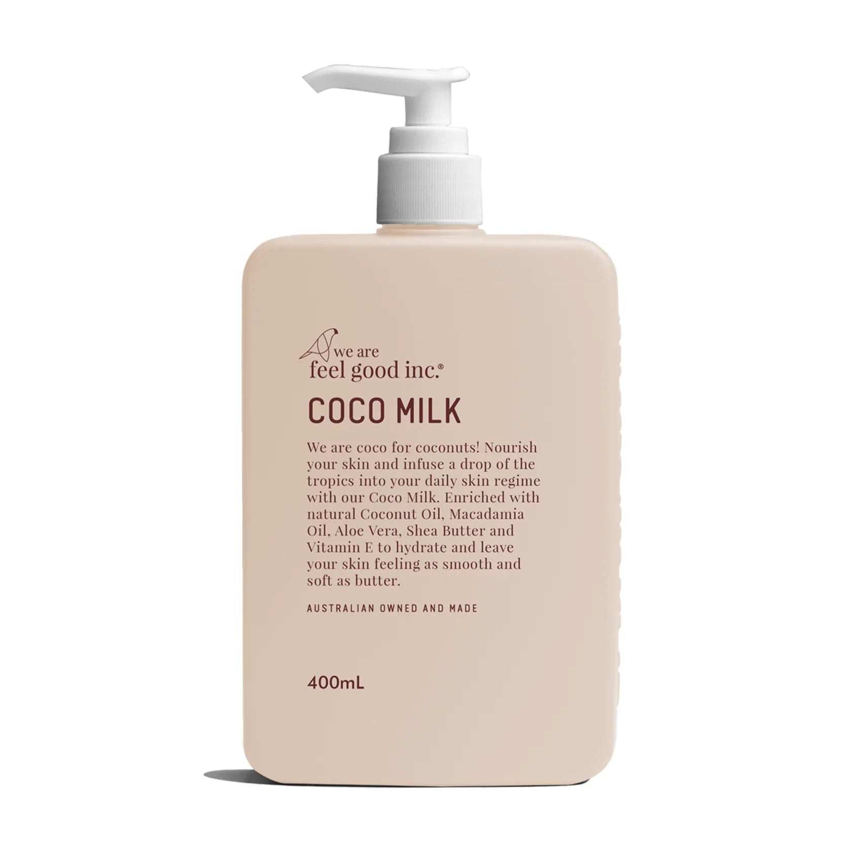 We Are Feel Good Inc Coco Body Milk Body Moisturiser 400ml pump bottle