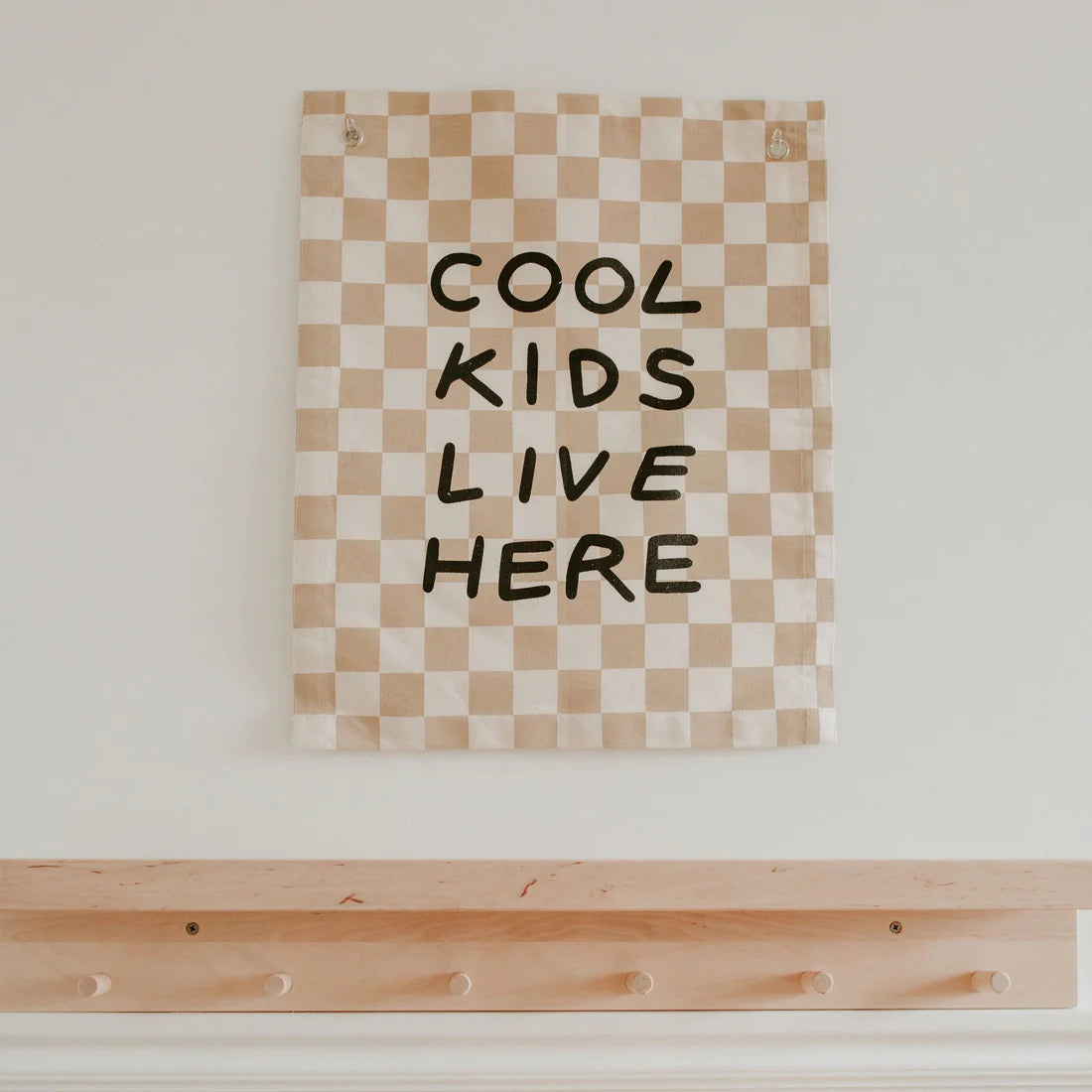 Imani Collective &quot;Cool Kids Live Here&quot; Canvas Wall Banner 