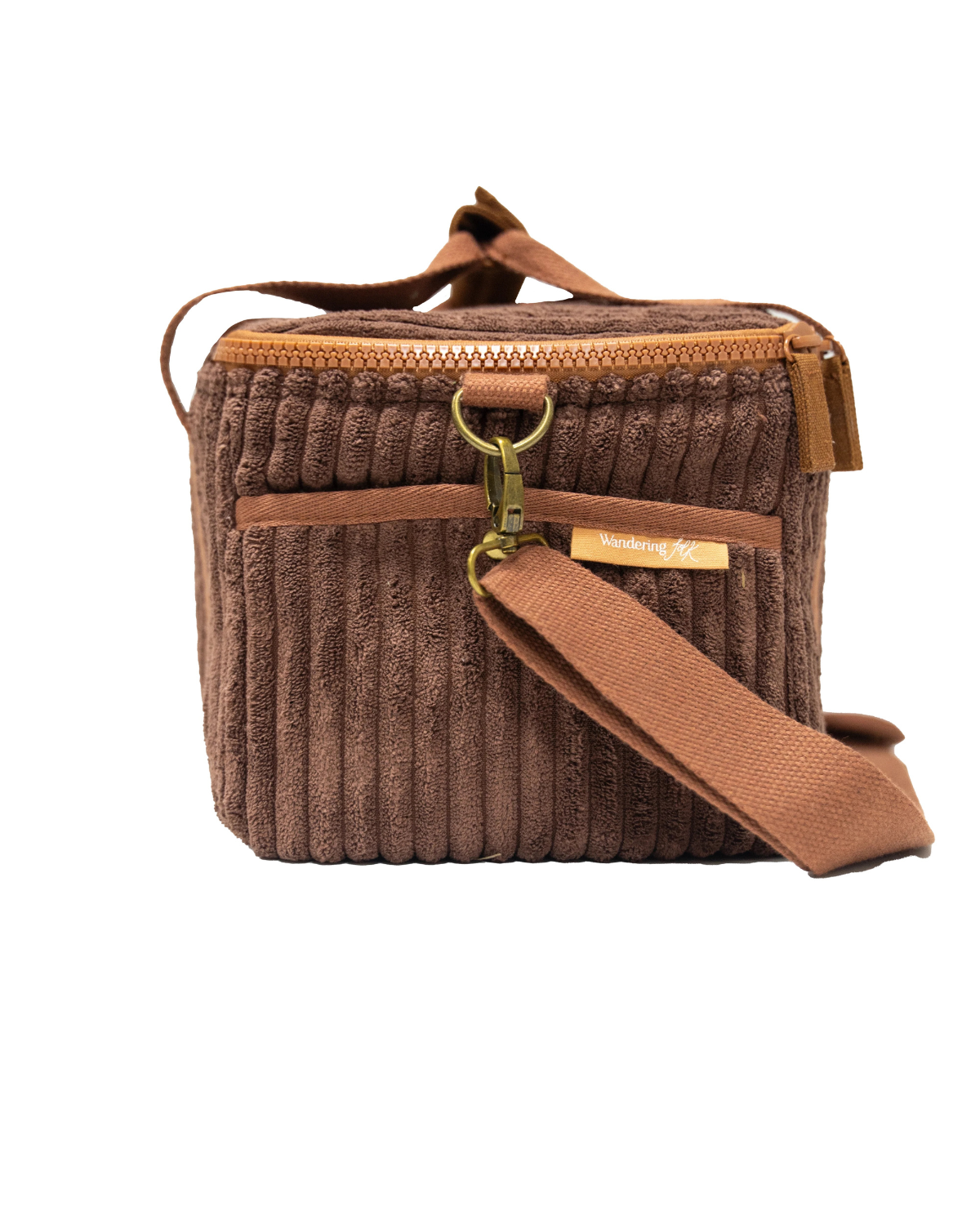 Wandering Folk Cord Insulated Cooler Bag - Chocolate (Mini) 