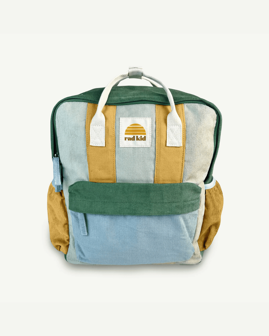 Corduroy Spliced Eco Kids Backpack - Lagoon by Banabae