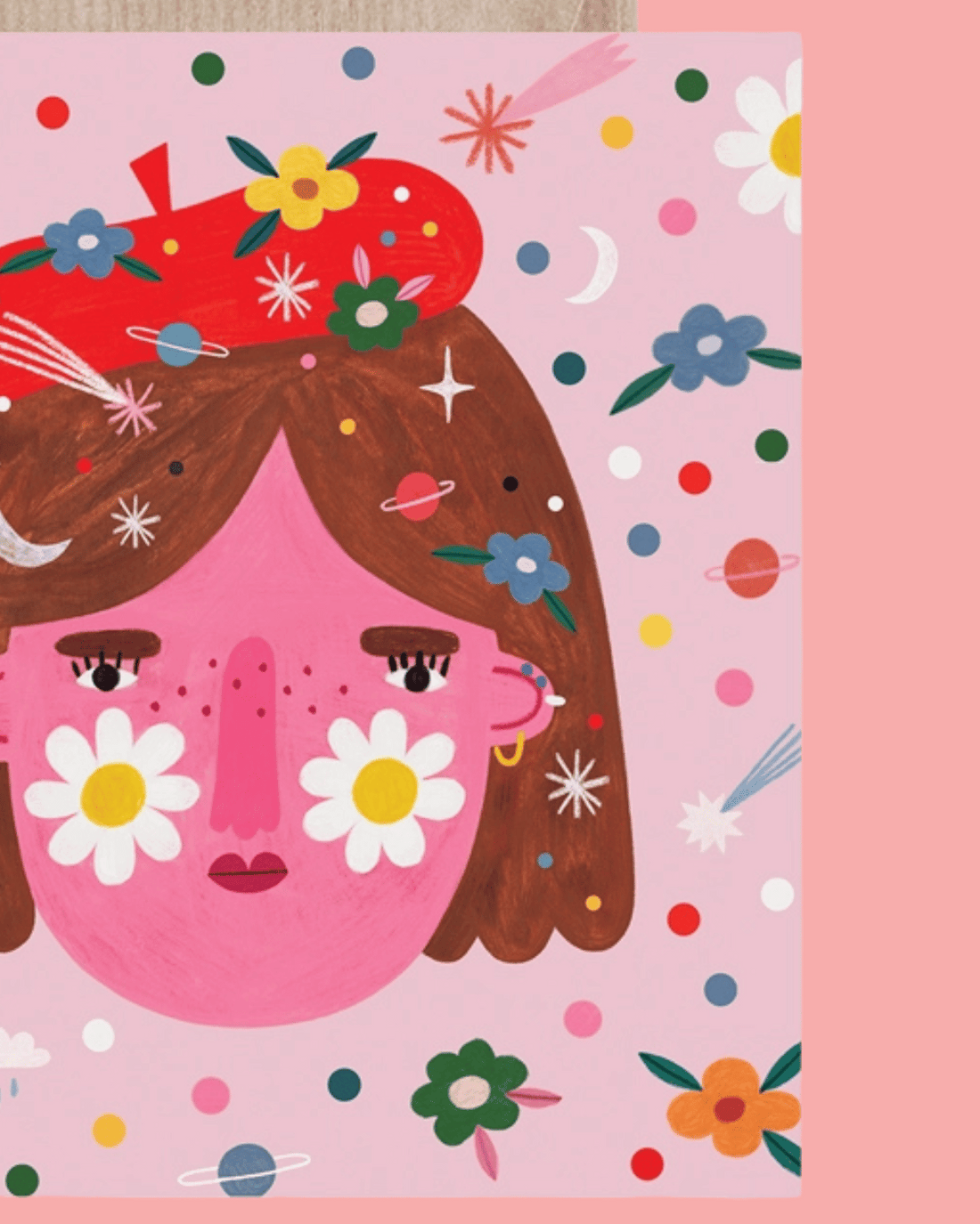 Cosmic Girl Card by Daria Solak Illustrations 