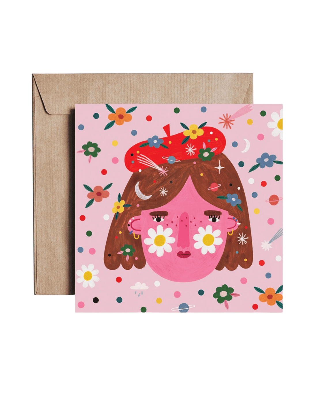 Cosmic Girl Card by Daria Solak Illustrations