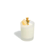 Crystal Candle - Golden Wattle with Yellow Calcite (Protection + Wellbeing) - Muswellbrook Florist