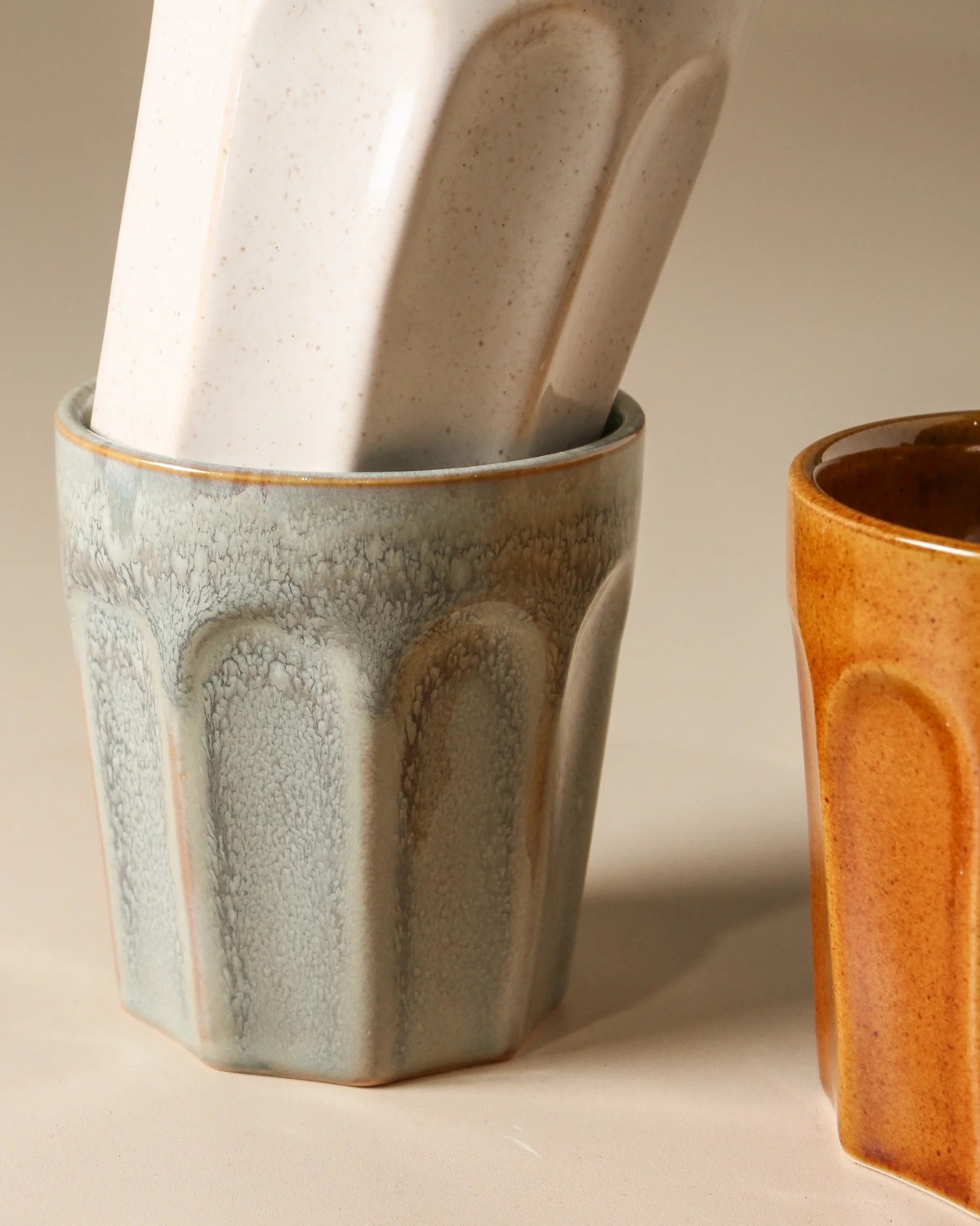 Favourite Sips - Earthy Tones Ritual Latte Cup (4 Pack) by Indigo Love Collectors 