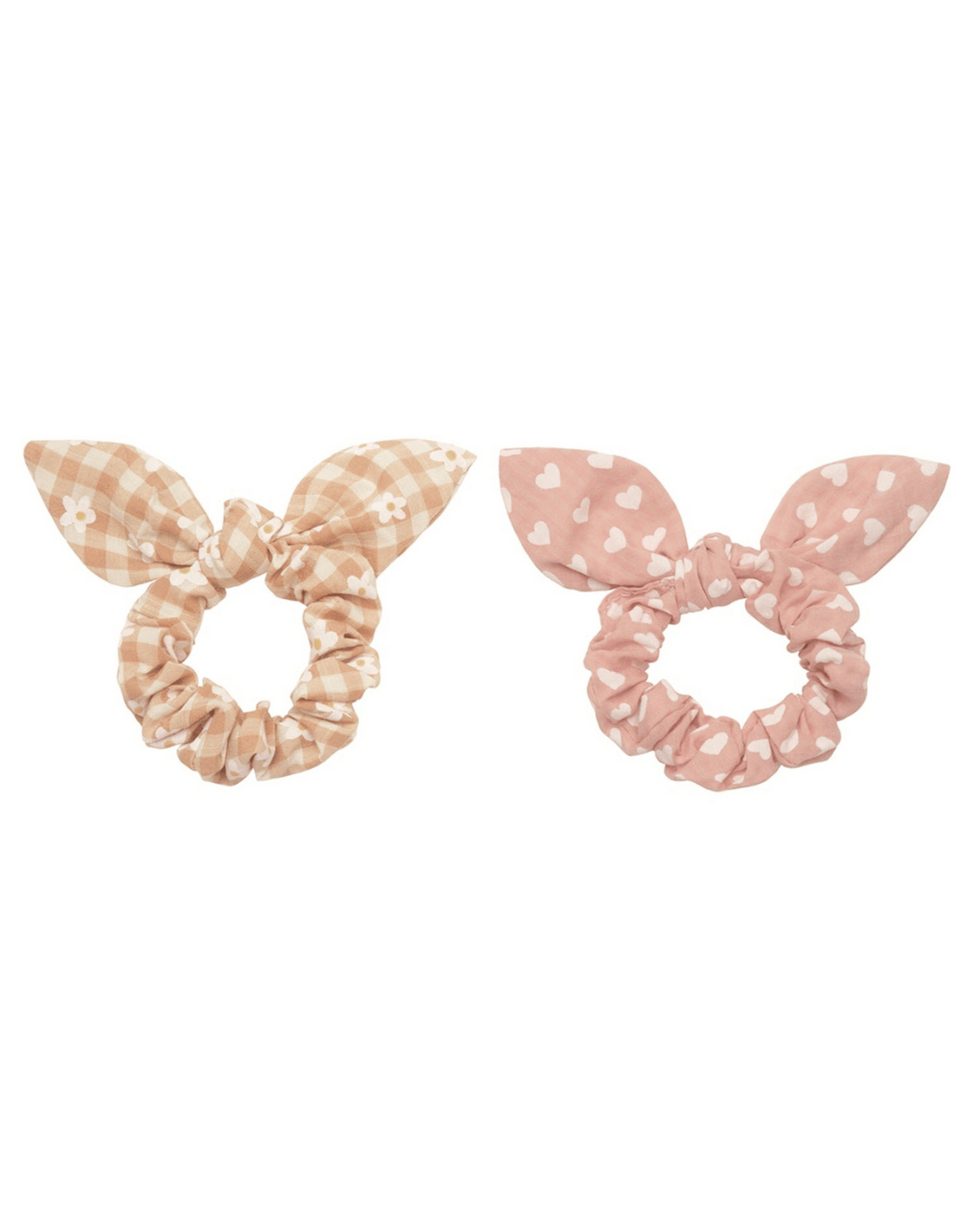 Daisy Gingham Bunny Ears Scrunchies by Rockahula Kids