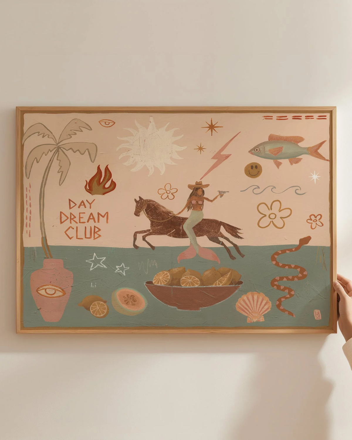 Daydream Club Art Print by Tahnee Kelland 