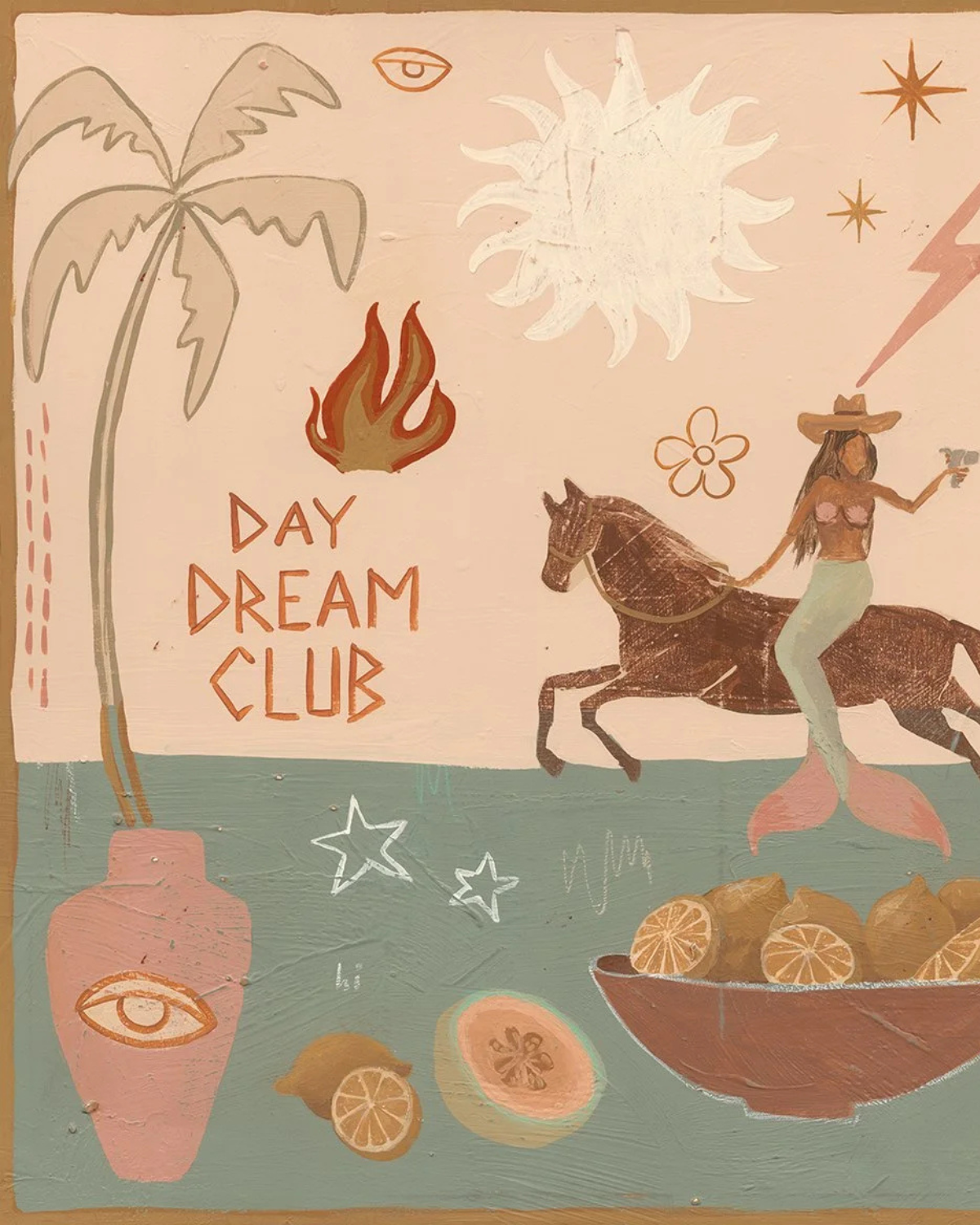 Daydream Club Art Print by Tahnee Kelland 