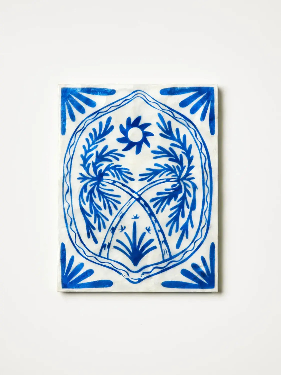Del Sol Crossed Palm Wall Art by Jones &amp; Co